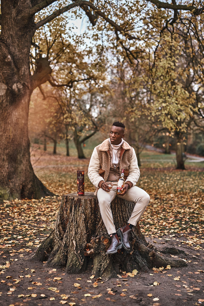 Hannah Miles Menswear and Content Photographer Solomon for Cardu Whisky